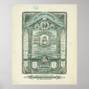 The Lord's Prayer and the Ten Commandments Poster