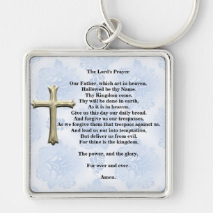 The Lord's Prayer (blue) Keychain