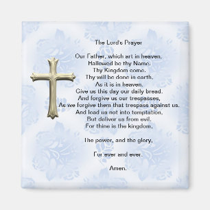 The Lord's Prayer (blue) Magnet