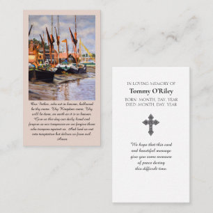 The Lord's Prayer -  Blue Purple Green Orange Business Card