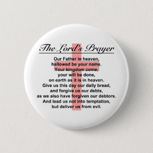 The Lord's Prayer Button