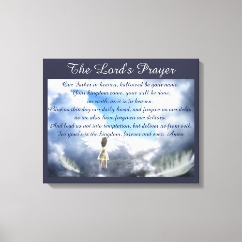 The Lords Prayer Canvas Print