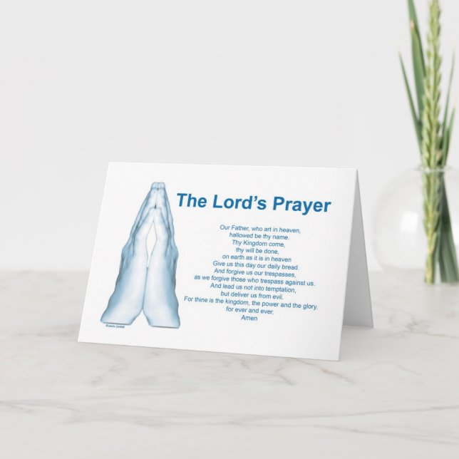 The Lords Prayer Card (Front)