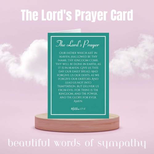 The Lords Prayer Card