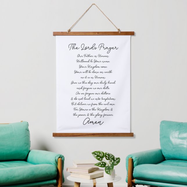 The Lord's Prayer Christian Hanging Tapestry (Living Room)