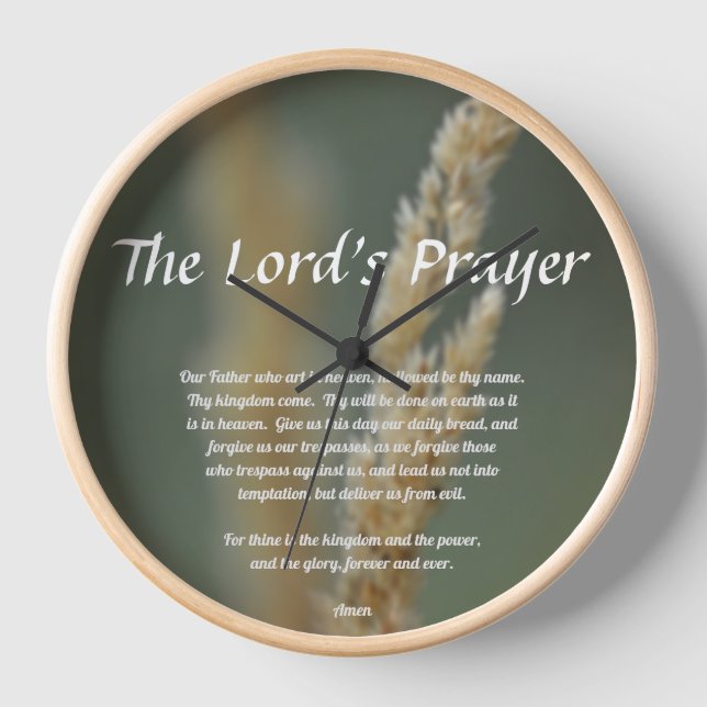 The Lord's Prayer Clock (Front)
