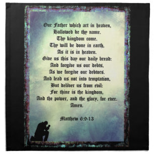 The Lord's Prayer Cloth Napkin