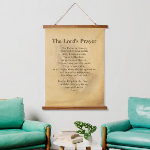 The Lord's Prayer (Contemporary) Hanging Tapestry