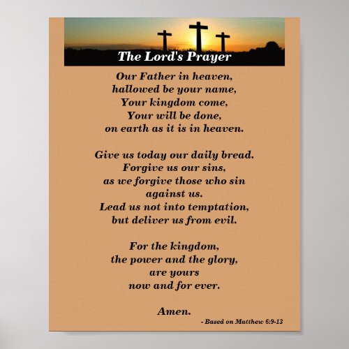 The Lords Prayer _ Contemporary Version Poster