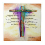 The Lord&#39;s Prayer Cross Tile at Zazzle