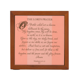 The Lord's Prayer Desk Organizer
