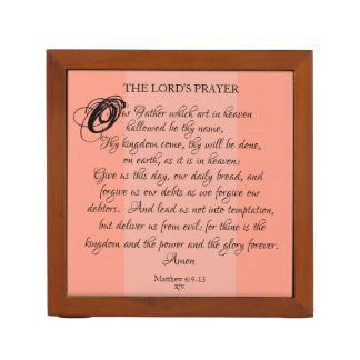 The Lord's Prayer Desk Organizer
