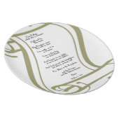 The Lords Prayer Dinner Plate (Right Side)