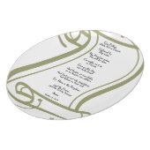 The Lords Prayer Dinner Plate (Left Side)