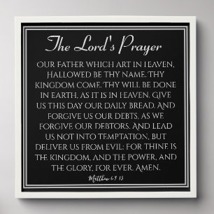 The Lord's Prayer Encouragement Peel And Stick Photo Tile