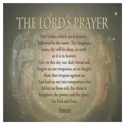 The Lord's Prayer Fabric