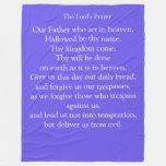 The Lord&#39;s Prayer Fleece Blanket at Zazzle