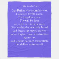 The Lord's Prayer Blanket