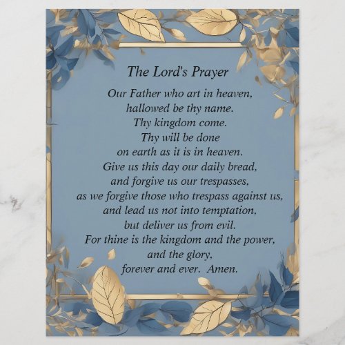 The Lords Prayer Flyer