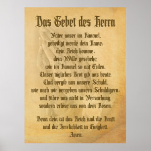The Lord's Prayer (German) Poster