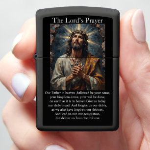 The Lord's Prayer Gethsemane Tomb Clasped Hands Zippo Lighter