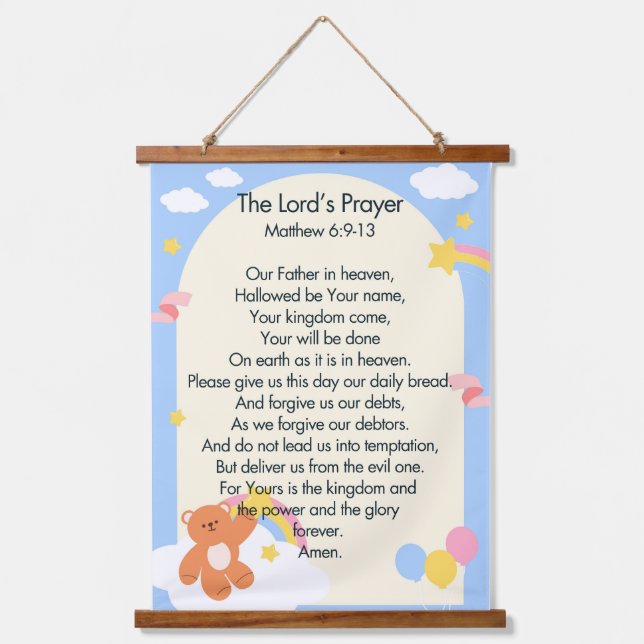 The Lord's Prayer Hanging Tapestry (Front)
