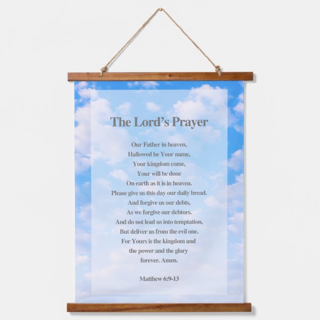 The Lord's Prayer Hanging Tapestry (Front)
