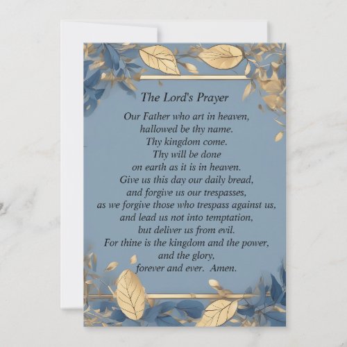 The Lords Prayer Holiday Card