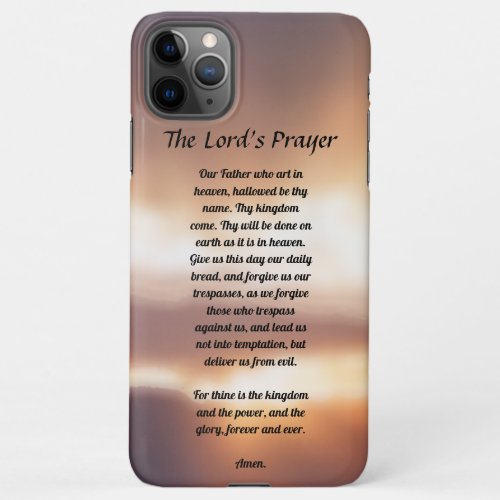 The Lords Prayer iPhone Case