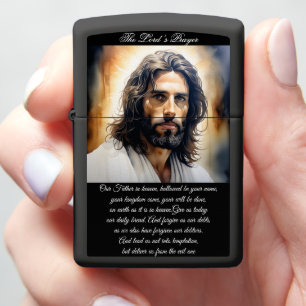 The Lord's Prayer Jesus Christ Zippo Lighter