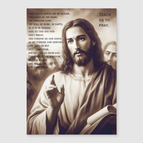 The Lords Prayer Jesus Teach Us Magnet