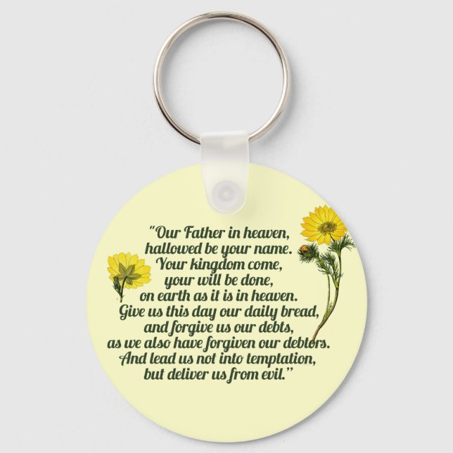 The Lords Prayer Keychain (Front)