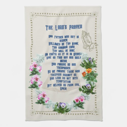 The Lords Prayer  Kitchen Towel
