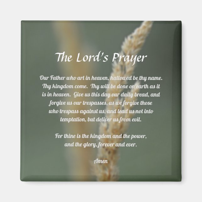 The Lord's Prayer Magnet (Front)