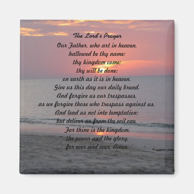 The Lord's Prayer Magnet (Front)