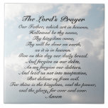 The Lord's Prayer, Matthew 6:9-13 Bible Verse Ceramic Tile<br><div class="desc">Beautiful ceramic tile features Bible Verse Matthew 6:9-13, The Lord's Prayer: Our Father which art in heaven, Hallowed be thy name, Thy kingdom come, Thy will be done on earth, as it is in heaven. Give us this day our daily bread. And forgive us our trespasses, As we forgive those...</div>