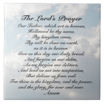 The Lord S Prayer Matthew 6 9 13 Bible Verse Square Sticker