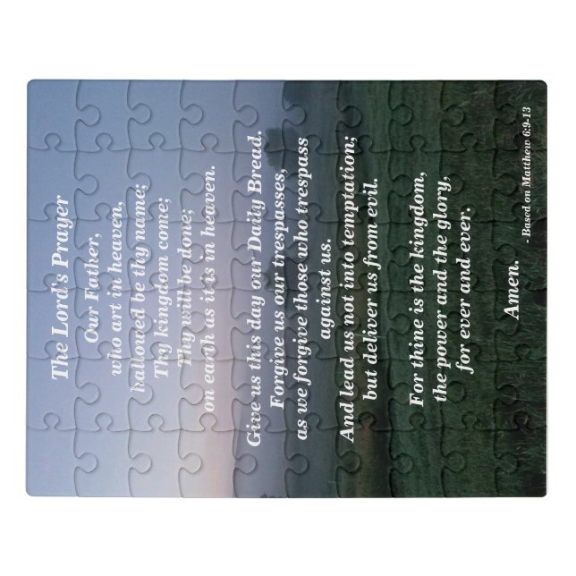 The Lord's Prayer Matthew 9 Jigsaw Puzzle (Puzzle Horizontal)