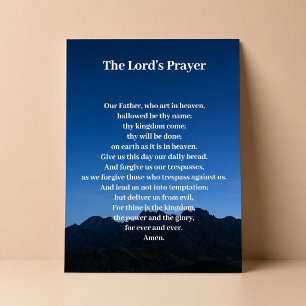 The Lord's Prayer Mountain Scene Acrylic Print