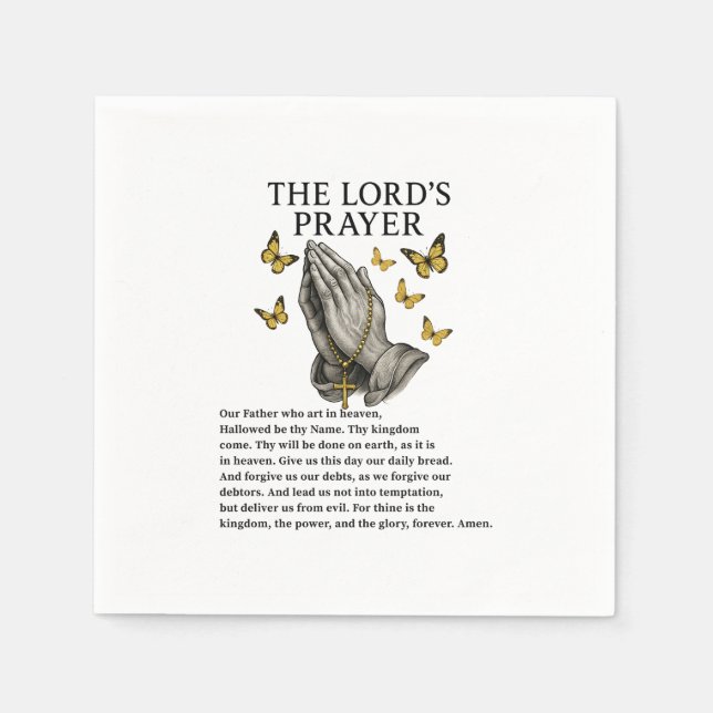 The Lord's Prayer Napkins (Front)