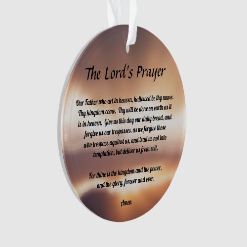 The Lords Prayer Ornament