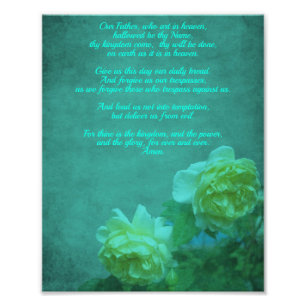 The Lord's Prayer Our Father 8x10 Photo Print