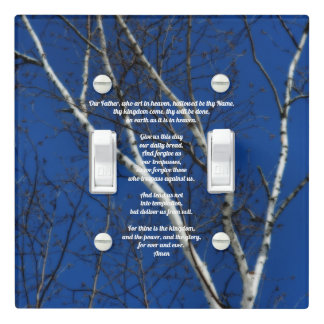 The Lord's Prayer Our Father Birch Tree Light Switch Cover