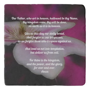 The Lord's Prayer Our Father Clematis  Trivet