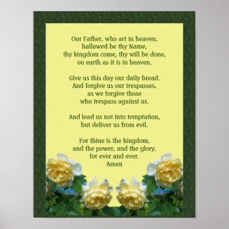 The Lord's Prayer Our Father Rose