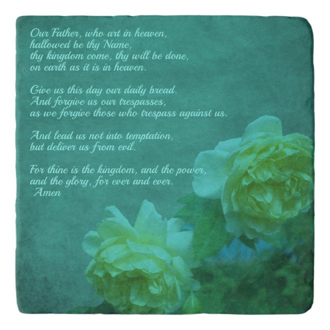 The Lord's Prayer Our Father      Trivet (Front)