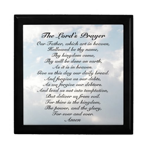 The Lords Prayer Our Father which art in Heaven Gift Box