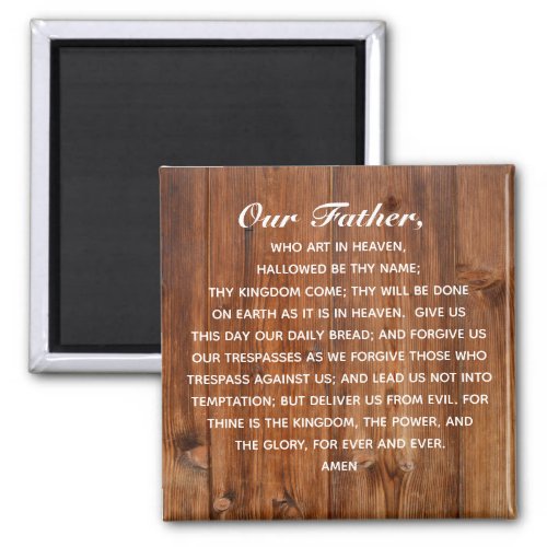 The Lords Prayer Our Father Who Art in Heaven  Magnet