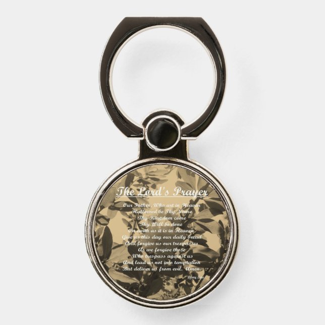 The Lords Prayer Phone Ring Stand (Front)