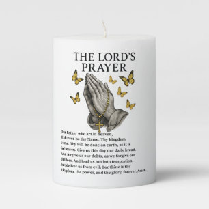 The Lord's Prayer Pillar Candle